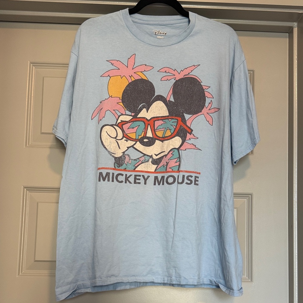 Disney Mickey Mouse Tropical Blue T-Shirt